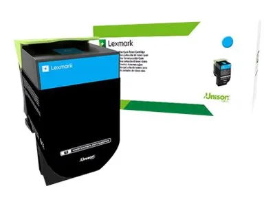 Obrázok produktu pre Lexmark 80C2SCE, 2000 strany, Azúrová, 1 kusov