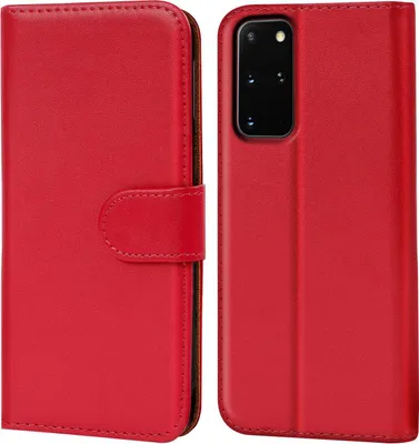 Produktbild von Conie Klapp Tasche für Samsung Galaxy S20 Plus Kartenfach Rundumschutz Hülle in Rot