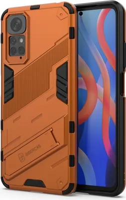 Produktbild von König Design Hülle kompatibel mit Xiaomi Redmi Note 11 / Note 11S Global Kunststoff Soft Handyhülle - Handy Case Orange