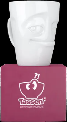 Immagine prodotto di FIFTYEIGHT PRODUCTS T018201 FIFTYEIGHT Henkelbecher 350ml - Verschmitzt weiß