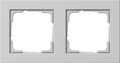 Image de Gira E2, cadre de recouvrement 2f, gris, m, 1 pièce.
