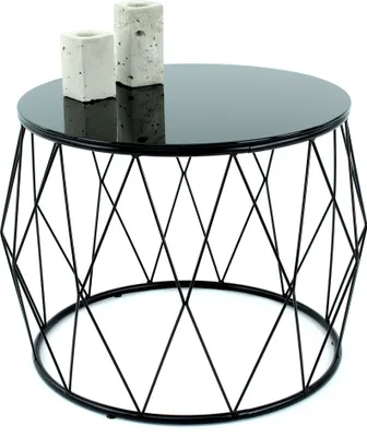 Produktbild von Beistelltisch >2079< in Schwarz, Metall - 51x60cm (HxD)