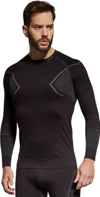 Produktbild von Gatta Active, Thermoshirt Herren Langarm, Langarmshirt, MOUNT Schwarz, 3XL
