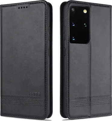 Immagine prodotto di Custodia Samsung S21 Ultra 5G, Portafoglio con chiusura magnetica e supporto, Custodia Flip in pelle per Samsung Galaxy S21 Ultra 5G nero