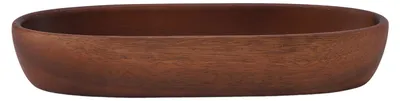 Produktbild von Mehrzweck-Salatschüssel aus Holz mit großem Fassungsvermögen in Bootsform für Lebensmittel, Brot, Obst, Snacks, Desserts, 25 x 8,5 x 4,5 cm