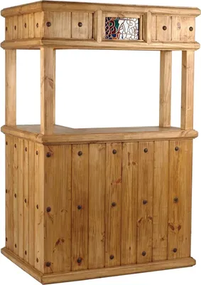 Produktbild von MiaMöbel Bar Mexico Möbel 125x196x83 cm Landhausstil Massivholz Pinie Honig