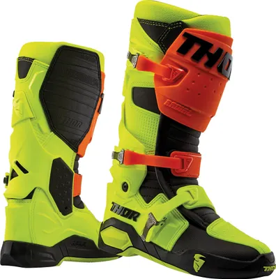 Zdjęcie produktu dla Buty motocrossowe Thor Radial, żółto-czerwone, 13