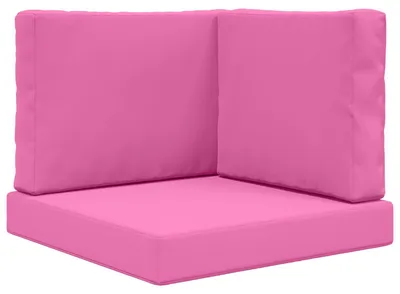 Image de Coussins de sol pour l'extérieur, marque vidaXL, en polyester, couleur rose, dimensions 60 x 60 cm