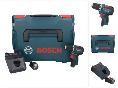 Image de Bosch GSR 12V-35 Professional Perceuse-visseuse sans fil 12 V 35 Nm Brushless + 1x batterie 3,0 Ah + chargeur + L-Boxx