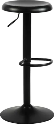 Produktbild von Moderner Barhocker – Designhocker – verstellbar & 360° drehbar, hoher Sitzkomfort | Farbe: Schwarz