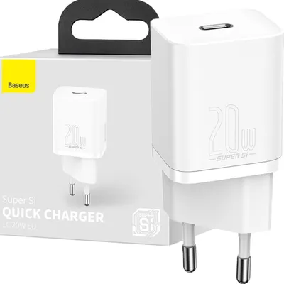 Obrázek produktu pro Baseus Super Si Smartphone White AC Rychlé nabíjení Indoor