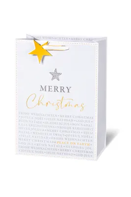Produktbild von Weihnachten - Geschenktasche - Groß Format - 36 x 26 x 14 cm - Peace on earth