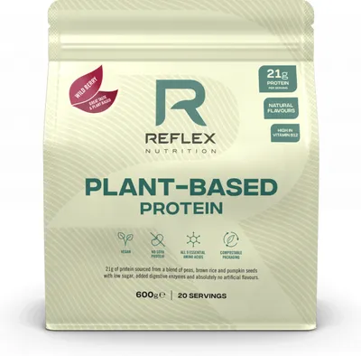 Produktbild von Reflex Nutrition Plant Protein (600g) Wild Berry - Eiweiße - Veganes Eiweiß