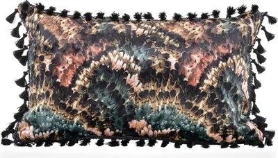 Produktbild von H.O.C.K. Wild Turkey Kissen mit Bordüre 50x30cm