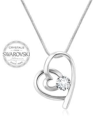 Produktbild von Romantic Necklace Heart with clear crystal