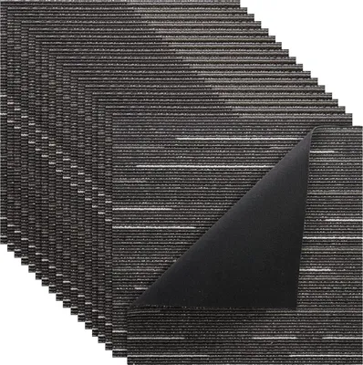 Zdjęcie produktu dla Płytki dywanowe SucceBuy 609,6 x 609,6 x 6 mm, opakowanie 24 sztuk, modułowa wykładzina podłogowa o powierzchni 9 m², wielokrotnego użytku i łatwa do wymiany, idealna do salonów i biur, kolor szary