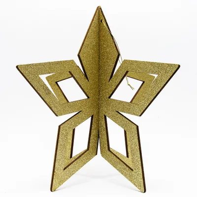 Produktbild von Goldener Stern, 3D, 80 cm