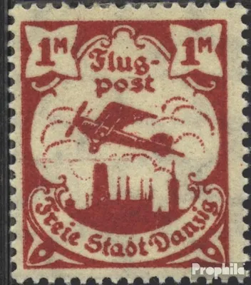 Produktbild von Briefmarken Danzig 1923 Mi 114 mit Falz Flugpost