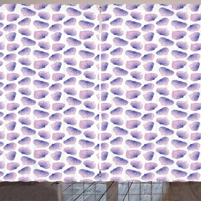Obrázek produktu pro ARANDE Květinová záclona, jemné pastelové tóny, akvarelový styl s neuspořádanými jemnými okvětními lístky, 280 x 245 cm, vícebarevná