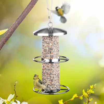 Produktbild von HI Vogel-Futterstation zum Aufhängen 14x27,5 cm Edelstahl