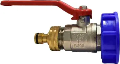 Obrázek produktu pro 1" IG kontejner IBC S60 + kulový ventil + zásuvná spojka