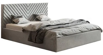 Productafbeelding van Boxspringbed 160x200 cm Loris - Slaapkamerbed met metalen lattenbodem, bedlade - Bekleed met fluweel, grijs