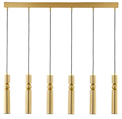 Obrázek produktu pro Závěsné svítidlo ALAS, zlaté a černé, 6xGU10x10W, kov, rozměry: 120x90x6 cm, IP20, Jupiter