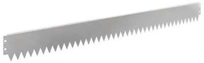 Obrázok produktu pre vidaXL Ohraničenie trávnika, 50 ks, 103 x 10 cm, oceľ, strieborná