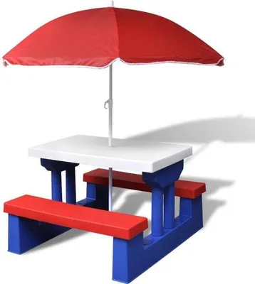 Obrázok produktu pre Detská pikniková sada so slnečníkom (vrátane fleecových deiek)