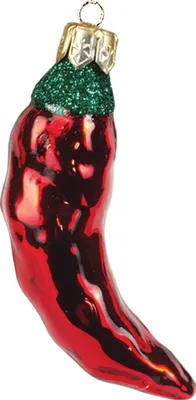 Produktbild von Christbaumschmuck Glas Chilischote 7cm rot