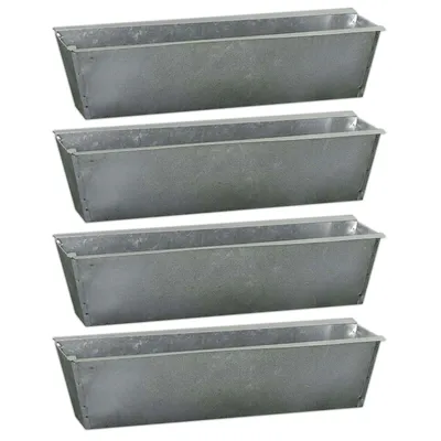 Produktbild von 4er Set Pflanzkasten Zink Europalette Hochbeet Blumenkasten Euro Palette Blumenkübel Pflanzkübel Blumentöpfe