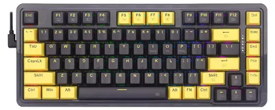 Obrázok produktu pre REDRAGON K649YP-RGB ELF, Kábel, USB, Mechanický spínač kláves, Čierna, Zlato