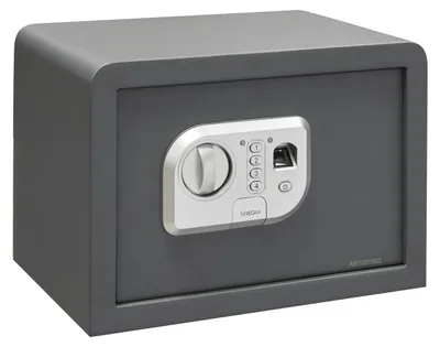 Stahl-Sicherheitsbox 25x35x25 cm, Fingerabdruck & Code, 16 L