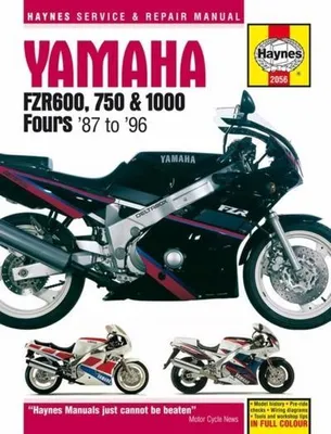 Obrázok produktu pre Yamaha FZR600, 750 & 1000 Fours (87 - 96) Haynes Repair Manual