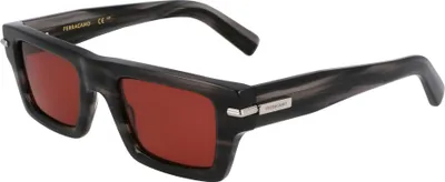 Produktbild von Ferragamo SF2034S Striped grey 50/22/145 Herren Sonnenbrillen