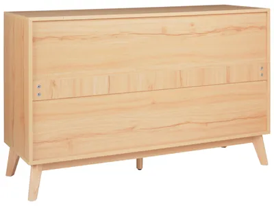 Produktbild von BELIANI Kommode in Hellem Holz aus Spanplatte u. Kiefernholz mit 6 Schubladen Modernes Design für Wohnzimmer Schlafzimmer