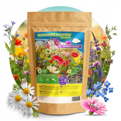 Produktbild von Toraf Blühende Pflanzenmischung 100 g – Mehrjährige, bienenfreundliche Blumenwiese