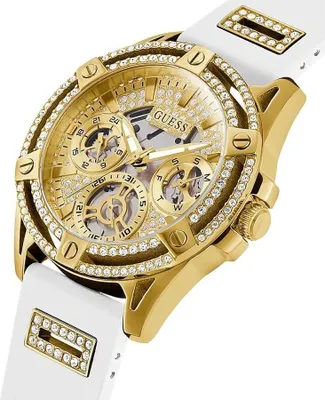 Produktbild von Guess GW0536L2 Damen-Armbanduhr Queen Weiß/Goldfarben
