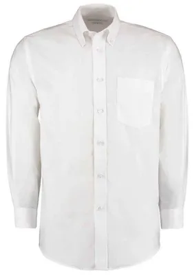 Produktbild von Kustom Kit - Hemd für Herren, Oxford-Stil, Klassisch, Langärmlig LT5391 (35 cm) (Weiß)