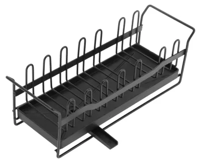 Spülbecken-Organizer mit Abtropfgestell, 27x9x9 cm, schwarz