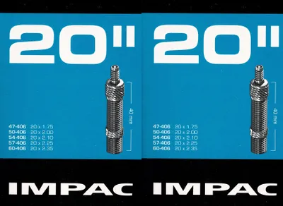Produktbild von 2x Impac 20 Zoll DV Schlauch Dunlop Blitz Ventil 47 - 60 406