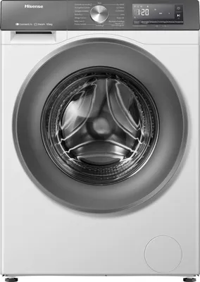 Obrázok produktu pre Hisense WD3S9043BW7, Predné plnenie, Voľne stojaci, Biela, Ľavý, Šedá, LED
