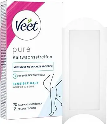 Image de Veet bandes dépilatoires sensitive 10X2 pces