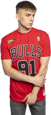 Zdjęcie produktu dla Koszula Mitchell & Ness - Chicago Bulls Dennis Rodman rot - M