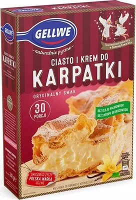 Zdjęcie produktu dla Gellwe Ciasto i krem do Karpatki 340g