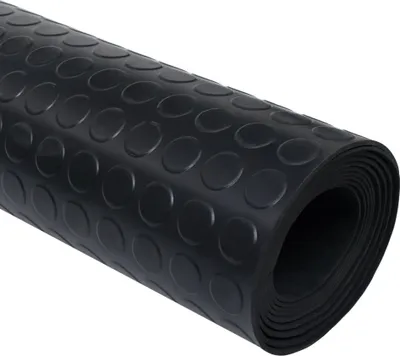 Produktbild von vidaXL Podlahová rohož protišmyková gumová 1,5x2 m 3 mm bodový vzor