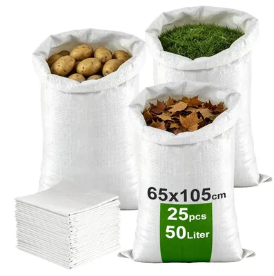 Image de Lot de 25 sacs de transport tissés, dimensions 65 x 105 cm