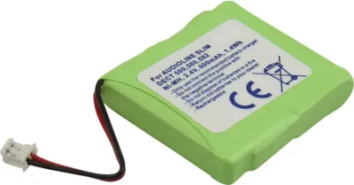Immagine prodotto di Avizar, Audioline Slim Batteria per telefono DECT 2,4 V 600 mAh NiMH, verde