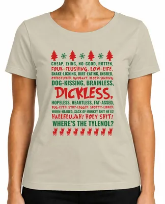 Imagen del producto de Camiseta de mujer "Tylenol Christmas Ugly Sweater Schöne Bescherung Griswold", color natural, talla XXL