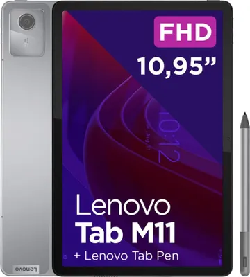 Produktbild von Lenovo Tab M11, 27,9 cm (11"), 1920 x 1200 Pixel, 128 GB, 4 GB, Android 13, Grau